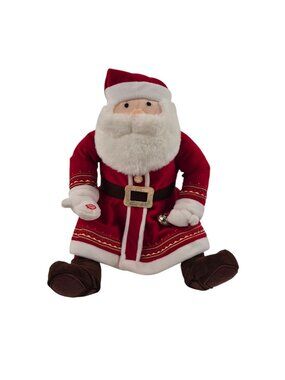 Hallmark Talking Santa Plush The Polar Express Jingle Bell Tags Tested Works Toy